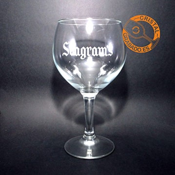 Copa gin tonic personalizada con logotipo ginebra Seagrams